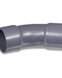 Bend 45deg PVC 63mm 2x stick-on sleeve PN10